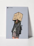 Box Head Wanderer Art Print