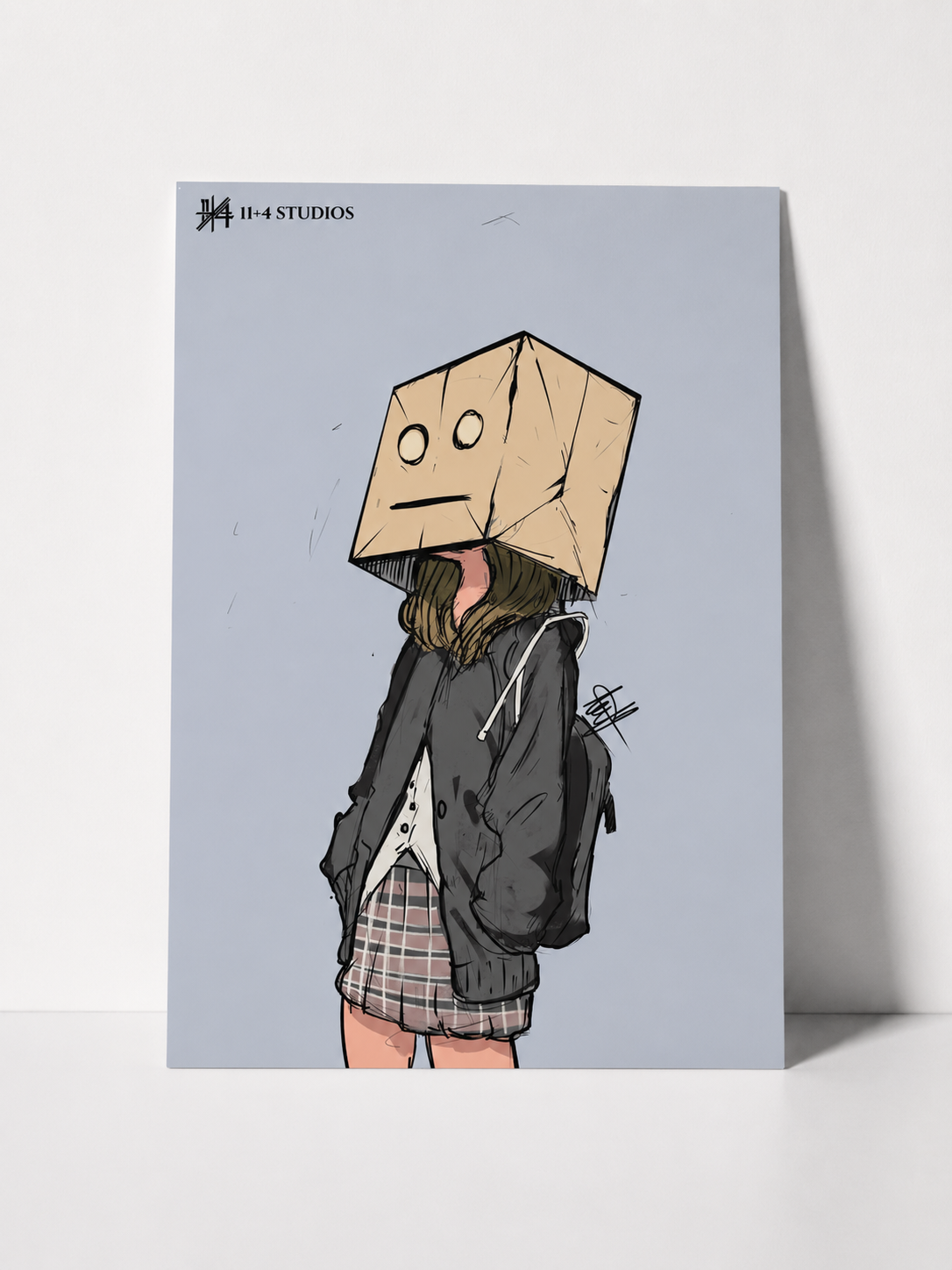 Box Head Wanderer Art Print
